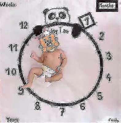 طفل جديد معلم بطانية التصوير الفوتوغرافي خلفية الدعامة القماش النمو الشهري الصورة