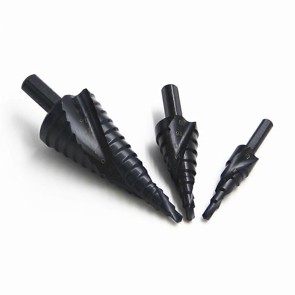 3PCS 4-12mm 4-20mm 4-32mm HSS Cobalt Step Drill Bit Set Wood Metal Hole Cutter Woodworking Industry Practical DIY Accessory