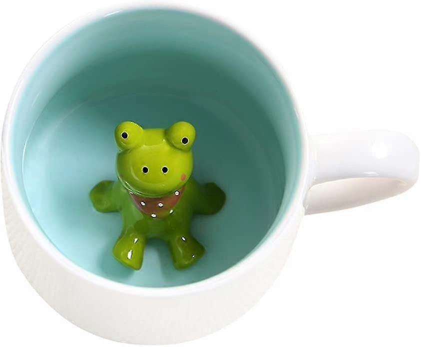 New,suitable Cute Frog  Coffee  Mug, Ceramic Mug With 3d Animal