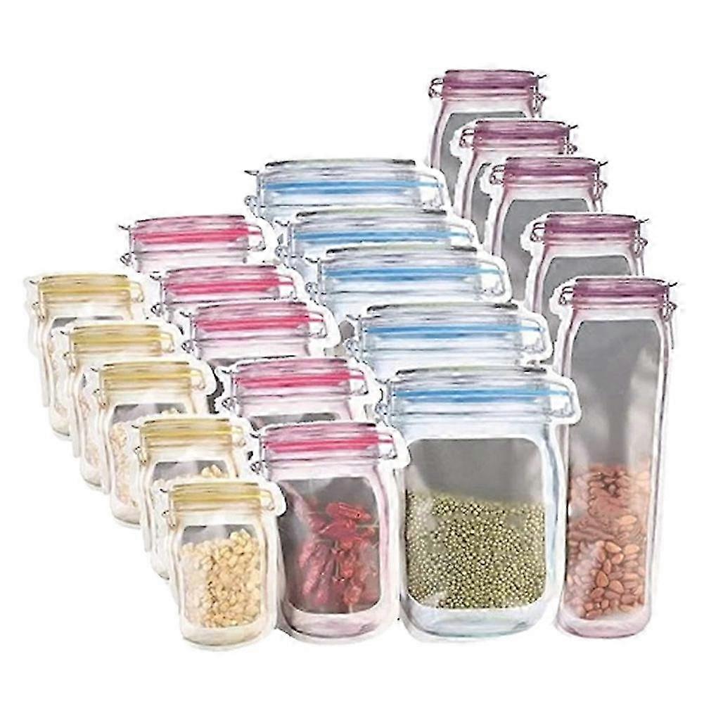 Reusable Mason Bottle Zipper Bag Mason Bottle Zipper Bag Multifunctional Reusable Jar Bag Used For Food Storage