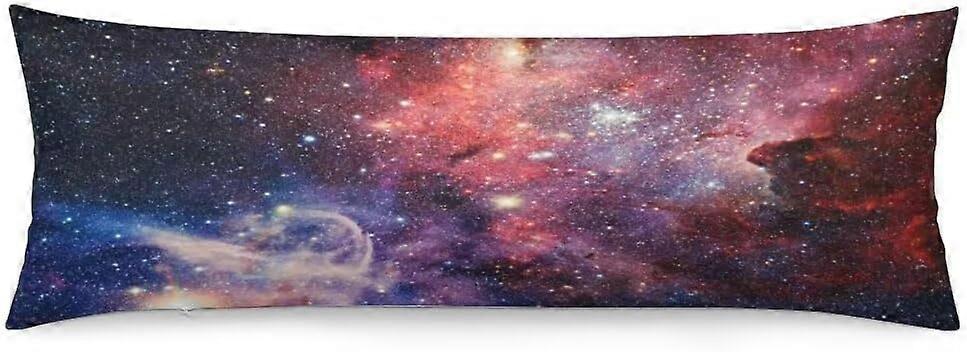 Galaxy Body Pillow Cover 20"x54" Pillow Case Outer Space Nebula Universe Star Night Starry Sky Long Pillow Cases Protector with Zipper Decorative Bedd