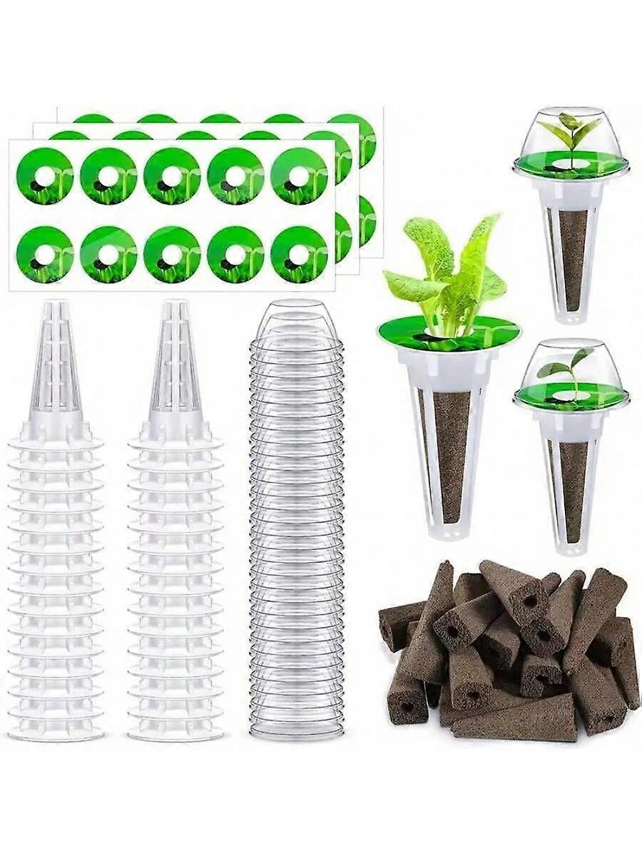 10pcs Hydroponic Garden Accessories Plant Pod Kit, Grow System Aeroponics Kit