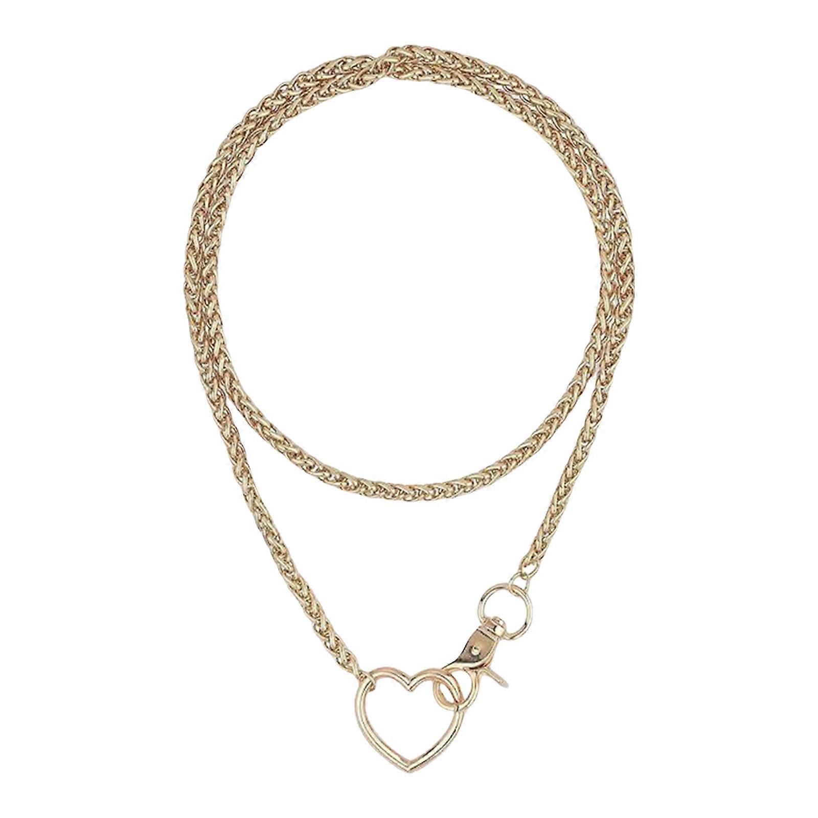 Chic Multi Layer Cuban Chain Necklace Versatile Y Designs Necklace Multi Layer Cuban Chains for Edgy Streetwear Look Multicolor