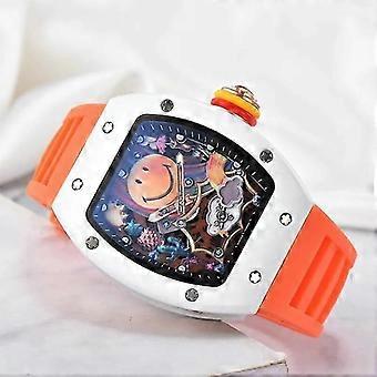 Top Deluxe Deluxe Rm Keramik Lächeln Trend 3 Pin Feature Automatik Aaa Quarz Unisex Uhr grau