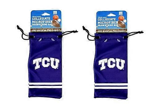 TCU Horned Frogs NCAA Microfiber Glasses Bag 2 Pack