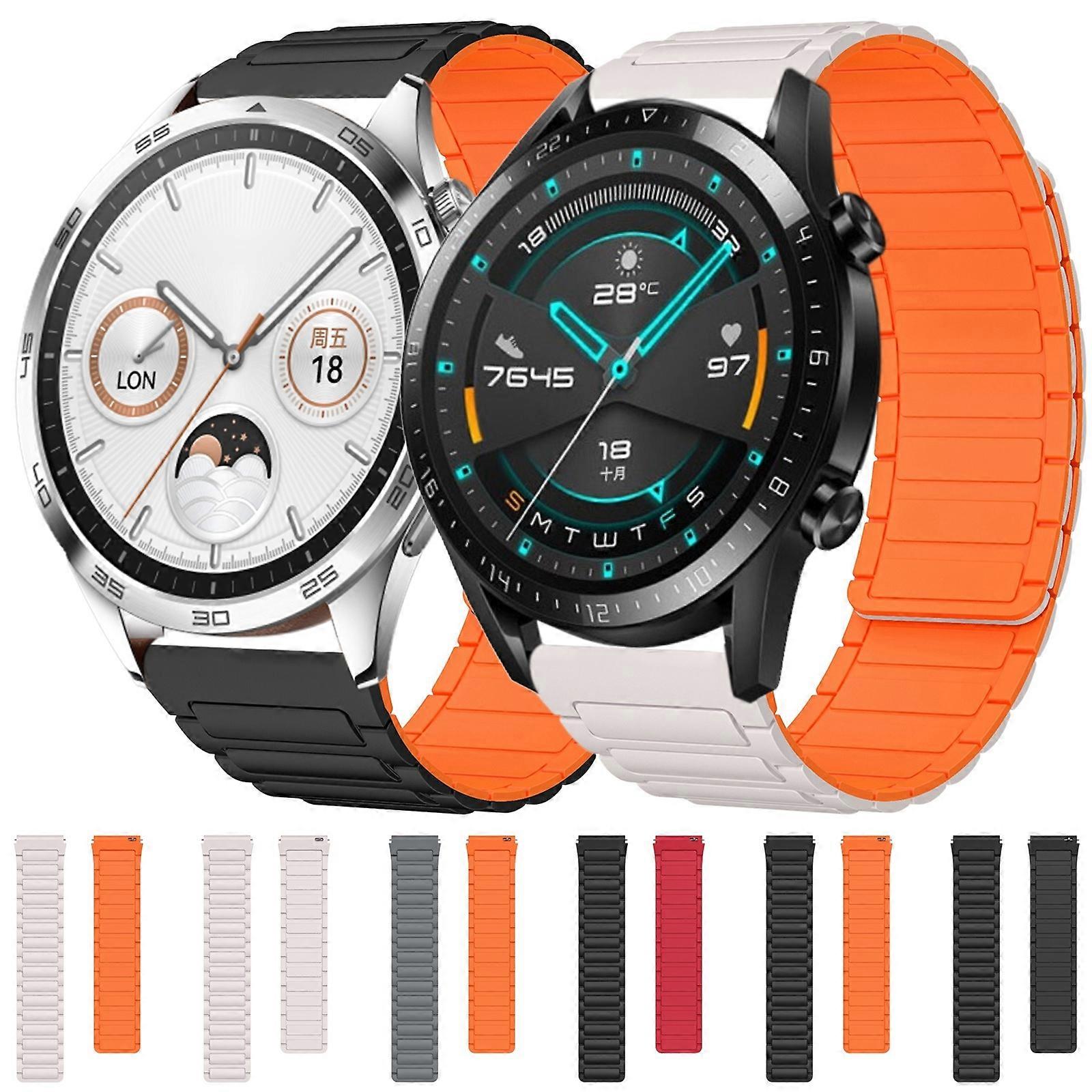 22mm I-shaped Magnetic Silicone Watch Band