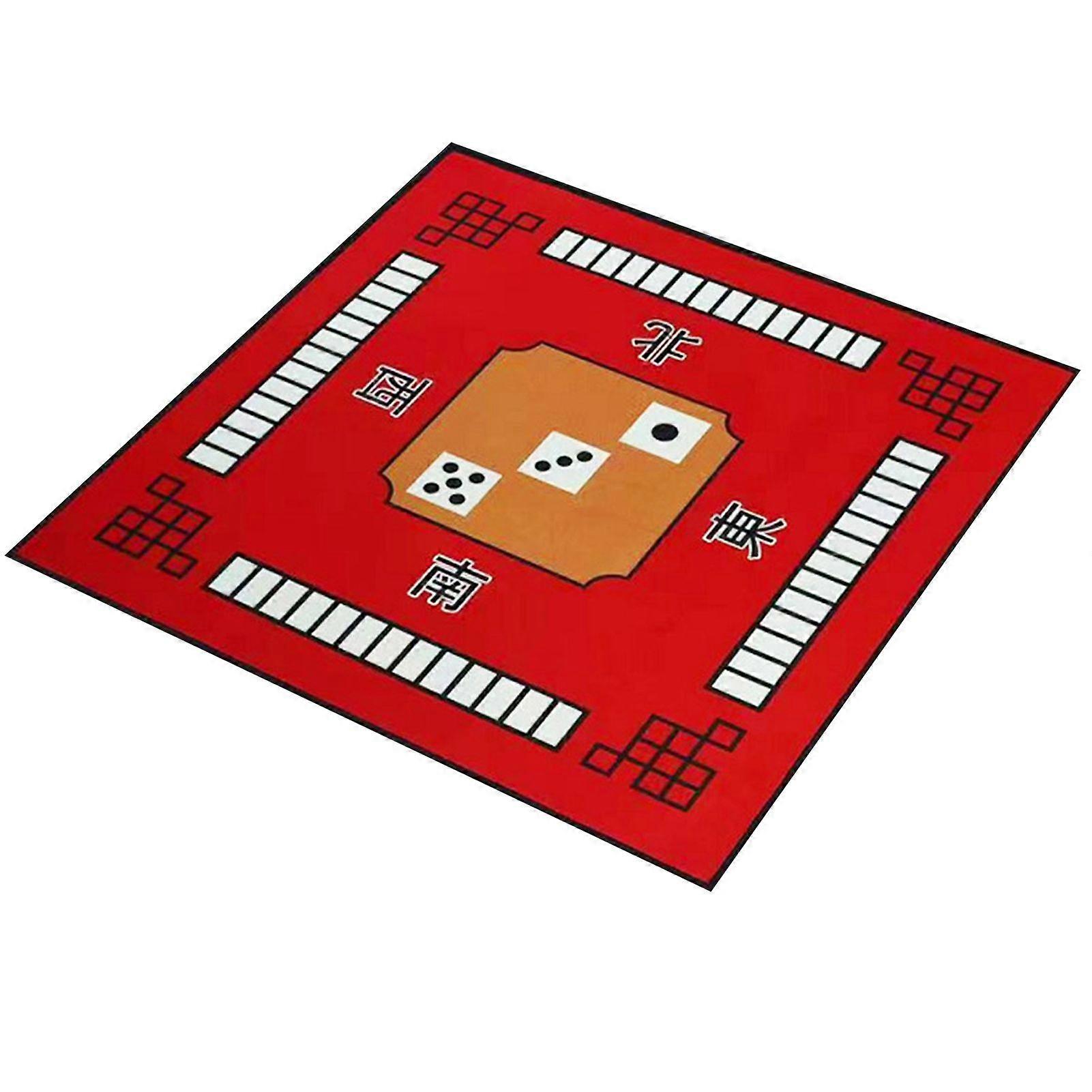 Mahjong Couverture Eau Absorbante Poussière Adsorption Réduction du bruit Non décolorant Antidérapant Soft Mahjong Table Pad Home Supply