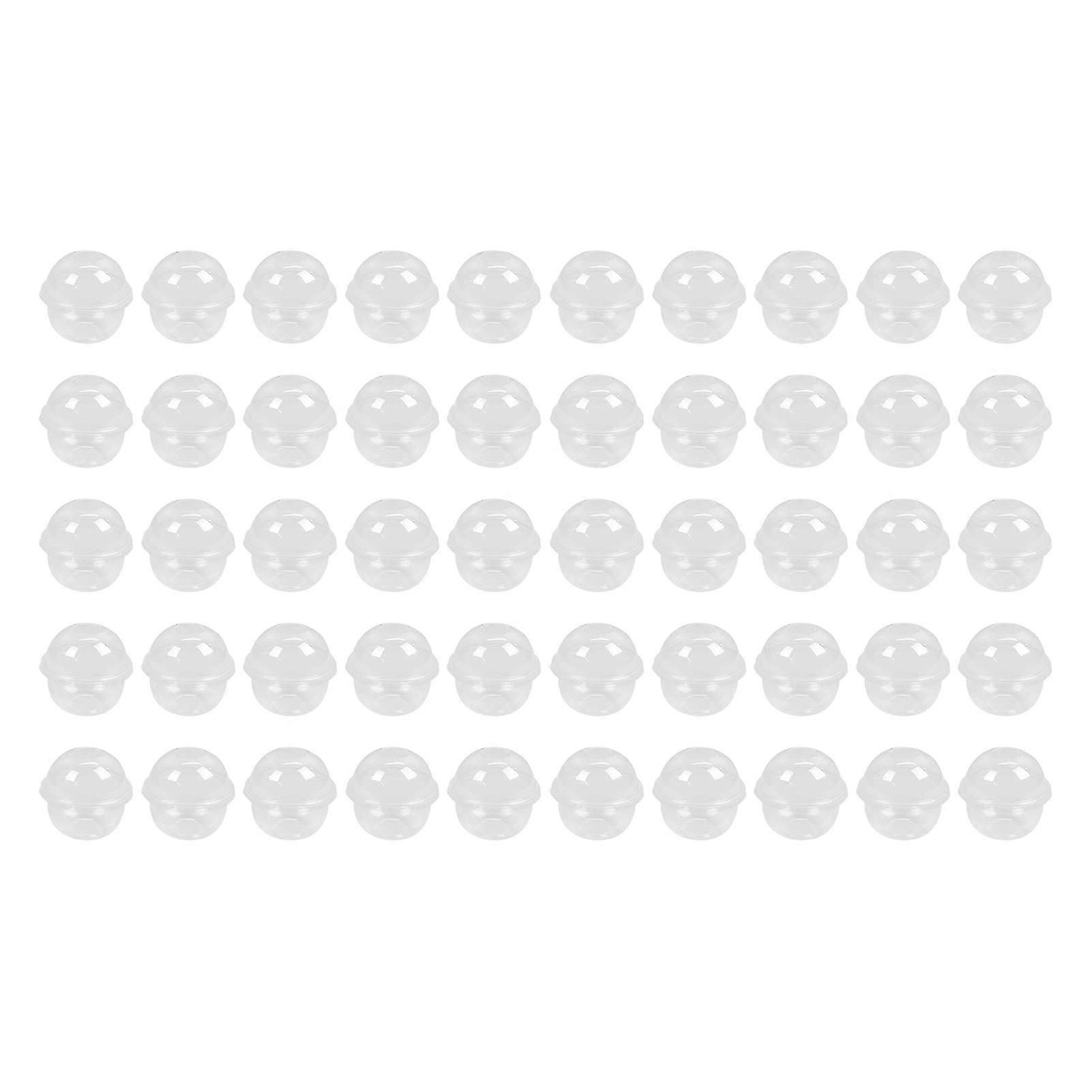 Disposable Clear Plastic Dessert Cups with Dome Lids for Candy, Cold Drinks, Fruit Smoothie