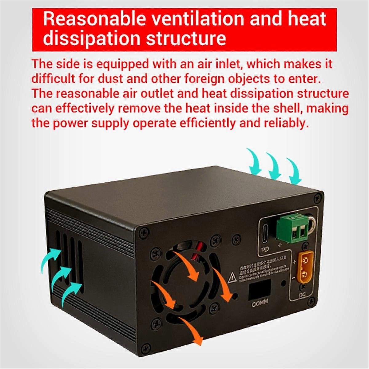 CNC Power Supply Aluminum Alloy Shell Multi-Interface Input DC Double L-Shaped Splicing Center Frame Convenient Wiring B