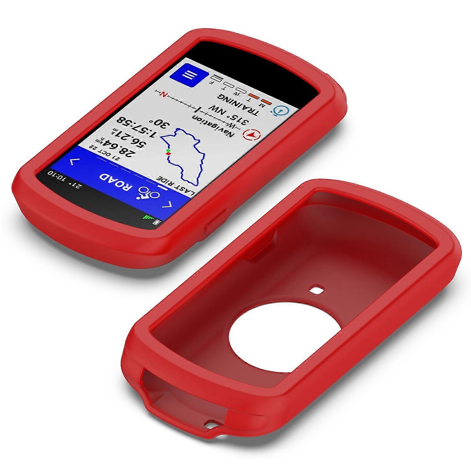 Για Garmin άκρη 1040 γρατσουνιά ανθεκτικό μαλακό προστατευτικό κάλυμμα υπολογιστών ΠΣΤ ποδηλάτου περίπτωσης σιλικόνης - κόκκινο