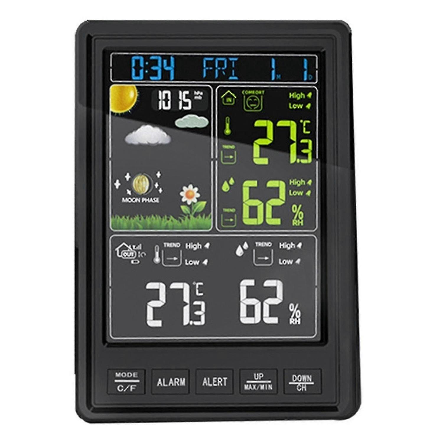 Weather Station Clocks With Temperature And Humidity Alarm Clock