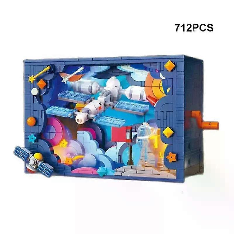 Solar System Light Earth Moon Sun Building Blocks Space Station Bricks Science Experiment Educational Toys For Children Gift