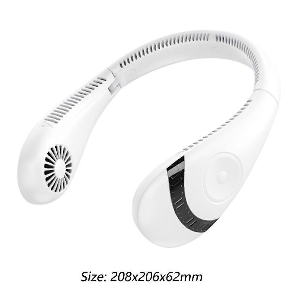 Portable Hanging Neck Fan 2/5000mAh USB Rechargeable Bladeless Mute Sports Fans Summer Outdoor Air Cooling Wearable Neckband Fan