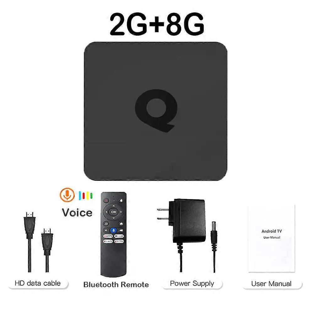 Mortal Q1 4K Android Smart TV Box AllwinnerH313 2GB 16GB Unterstützung Google Voice Dual 2.4G5GWifi Bluetooth Streaming Media Player