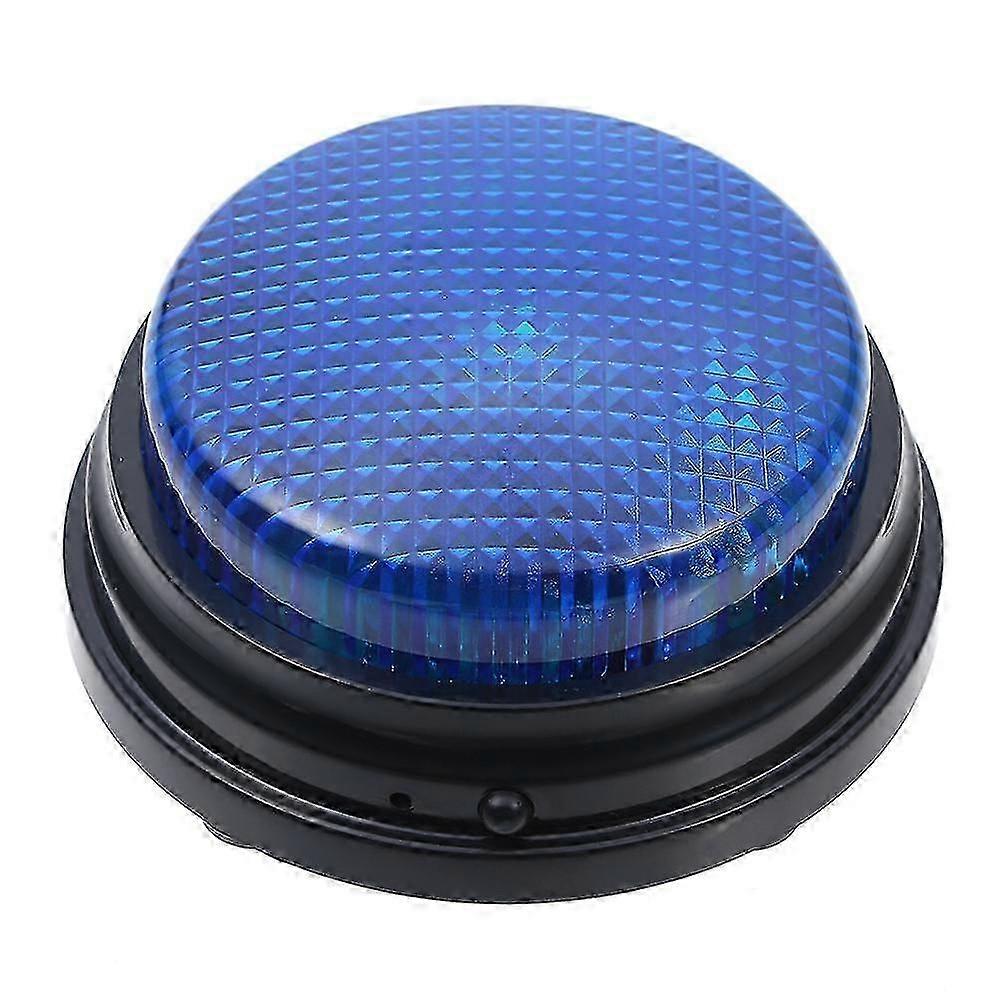 Blue Recordable Talking Button Voice Recording Sound Button With High Bright Energy Saving Light [jkw]