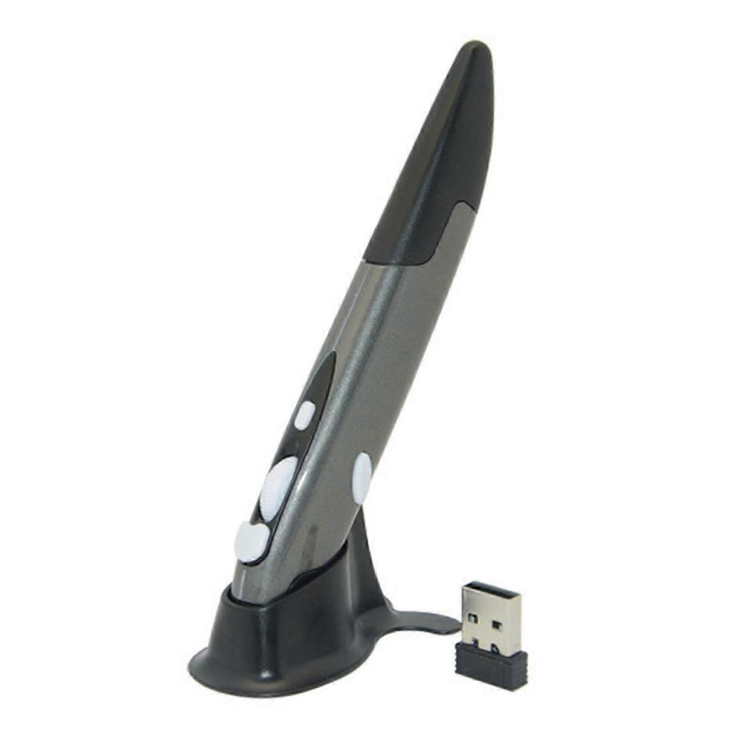 Wireless Mouse Pen 2.4G DPI Adjustable Portable Vertical Pen-shaped Stylus for Computer