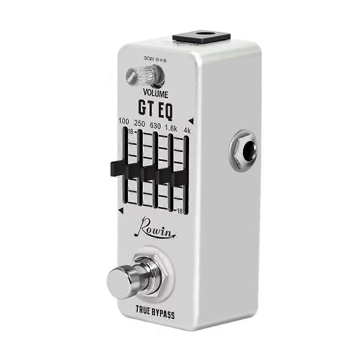 Guitar Equalizer Pedal 5-Band Parametric EQ Guitar Effect Pedal Frequency Compensator 18dB Range