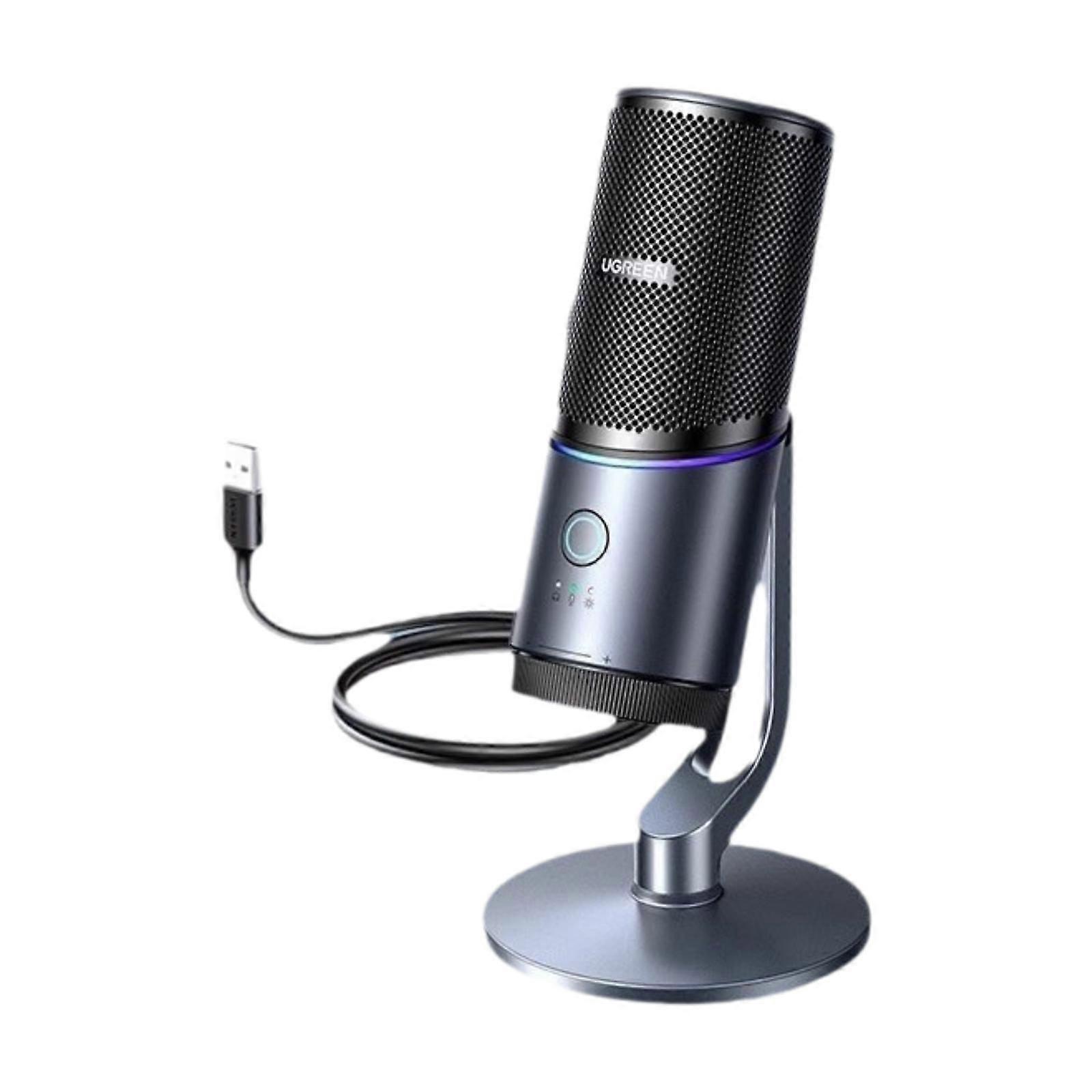 USB Condenser Microphone Compact Gaming Mic for Recording Computer