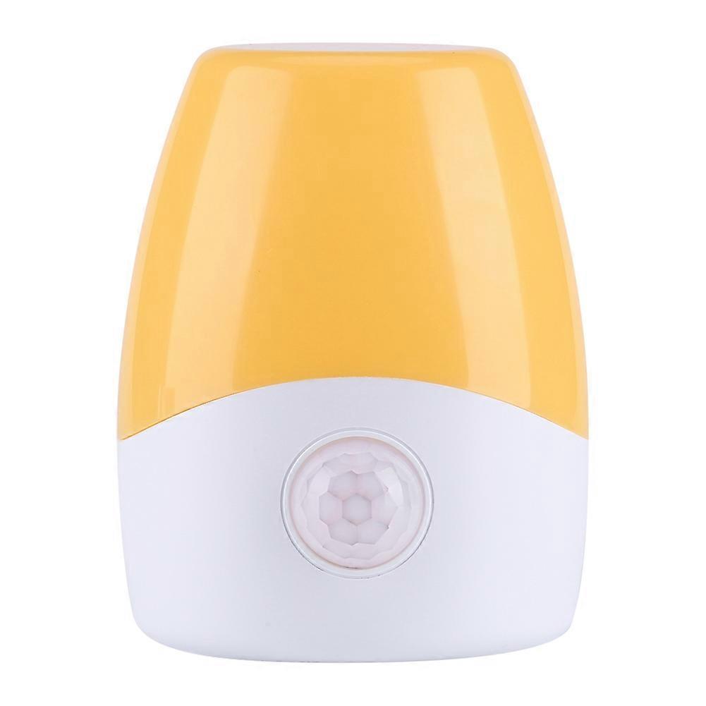 Mini Plug-In Night Light Bedside Lamp with Yellow Light, Compact Design, Energy Efficient, Soft Glow for Kids Rooms