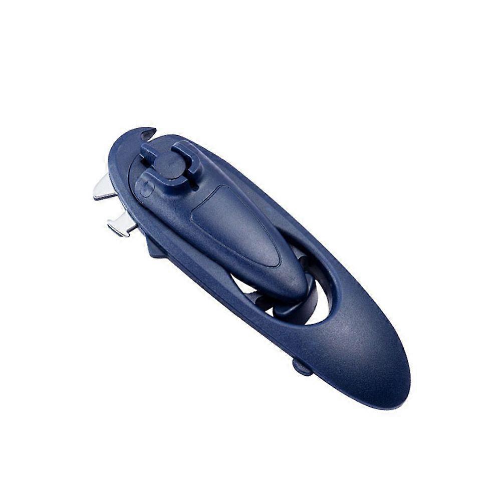 Commercial Easy Crank Can Opener Manual Heavy Duty Folding Crank Handle Blue