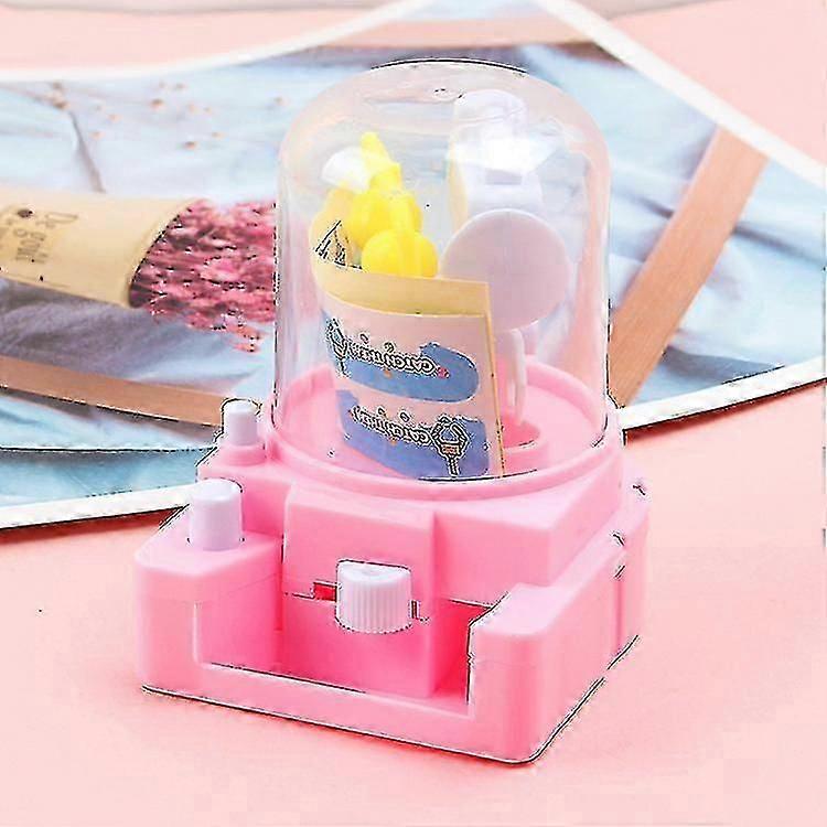 Mini Candy Claw Machine Handheld Candy Machine (pink)