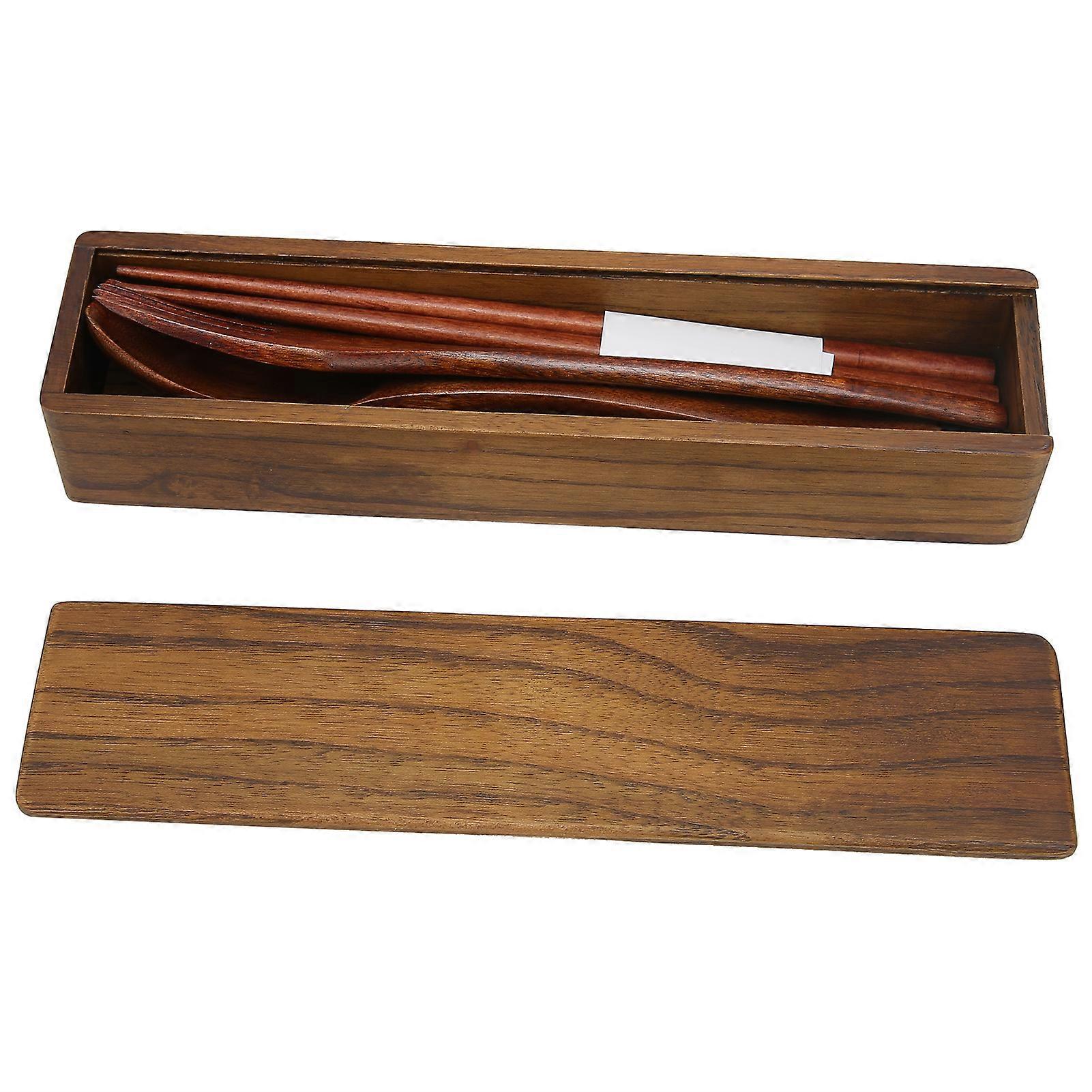 Tableware Set, Wooden, Dinnerware, Cutlery, Spoon, Fork, Chopsticks