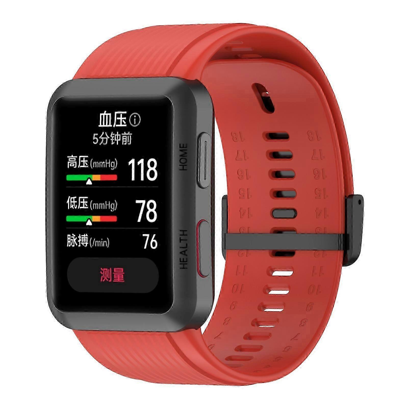 For  Watch D Solid Color Silicone Watch Band with Buckle