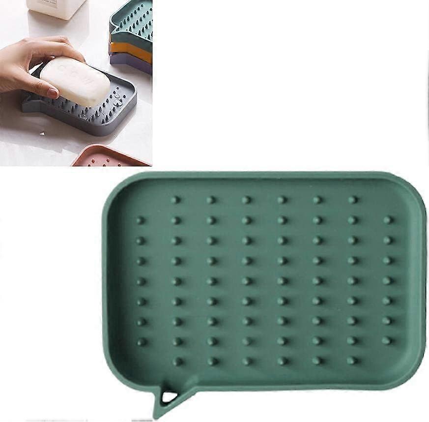 Non-slip Silicone Soap Box for Bathroom