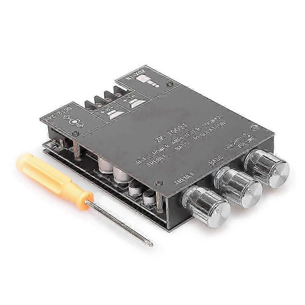 -1002T Amplifier Board with Treble & Bass Control BT & AUX Inputs DIY Wireless Speakers