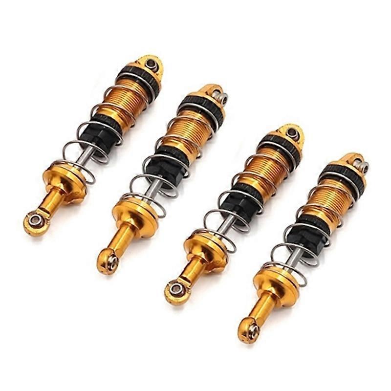 4Pcs Metal Shock Absorber Damper for SCY 16101 1/16 RC Car,Yellow