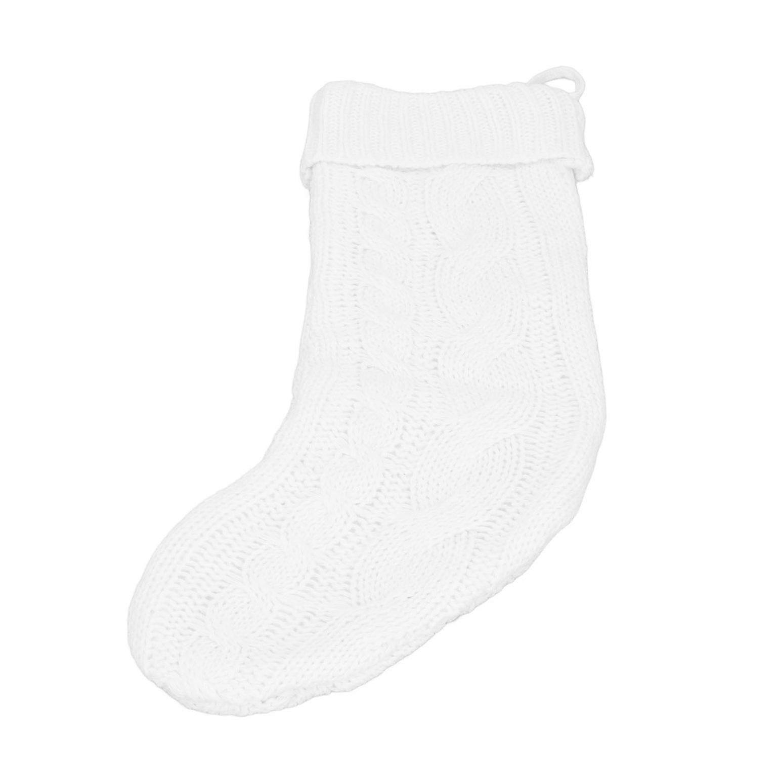 Large Knitted Christmas Stocking - Festive Holiday Decor