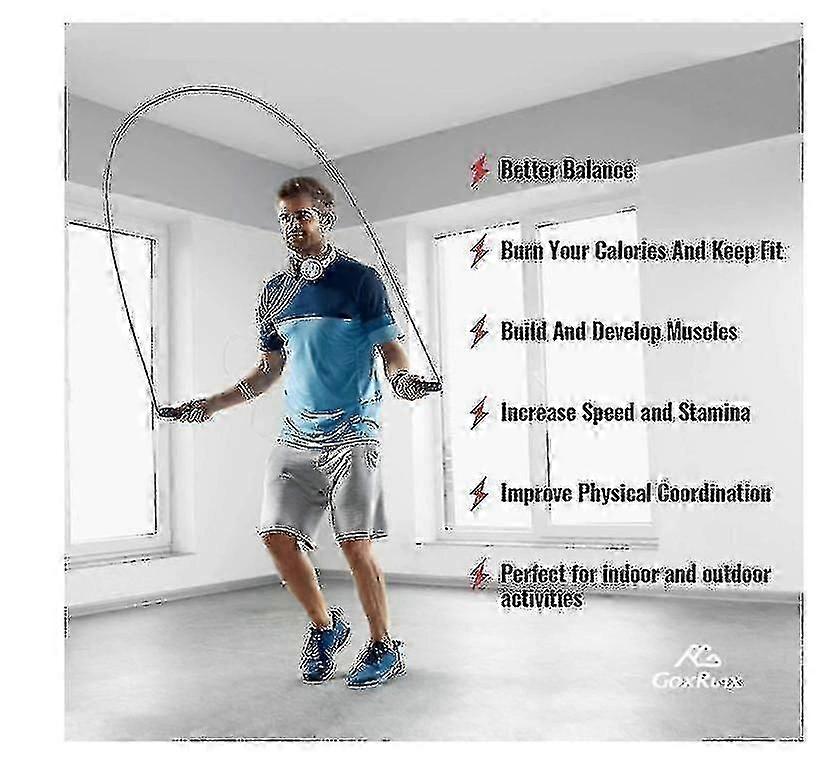 Hoppa rep hoppa rep för träning, hoppa rep hopp rep för Fitnessblue