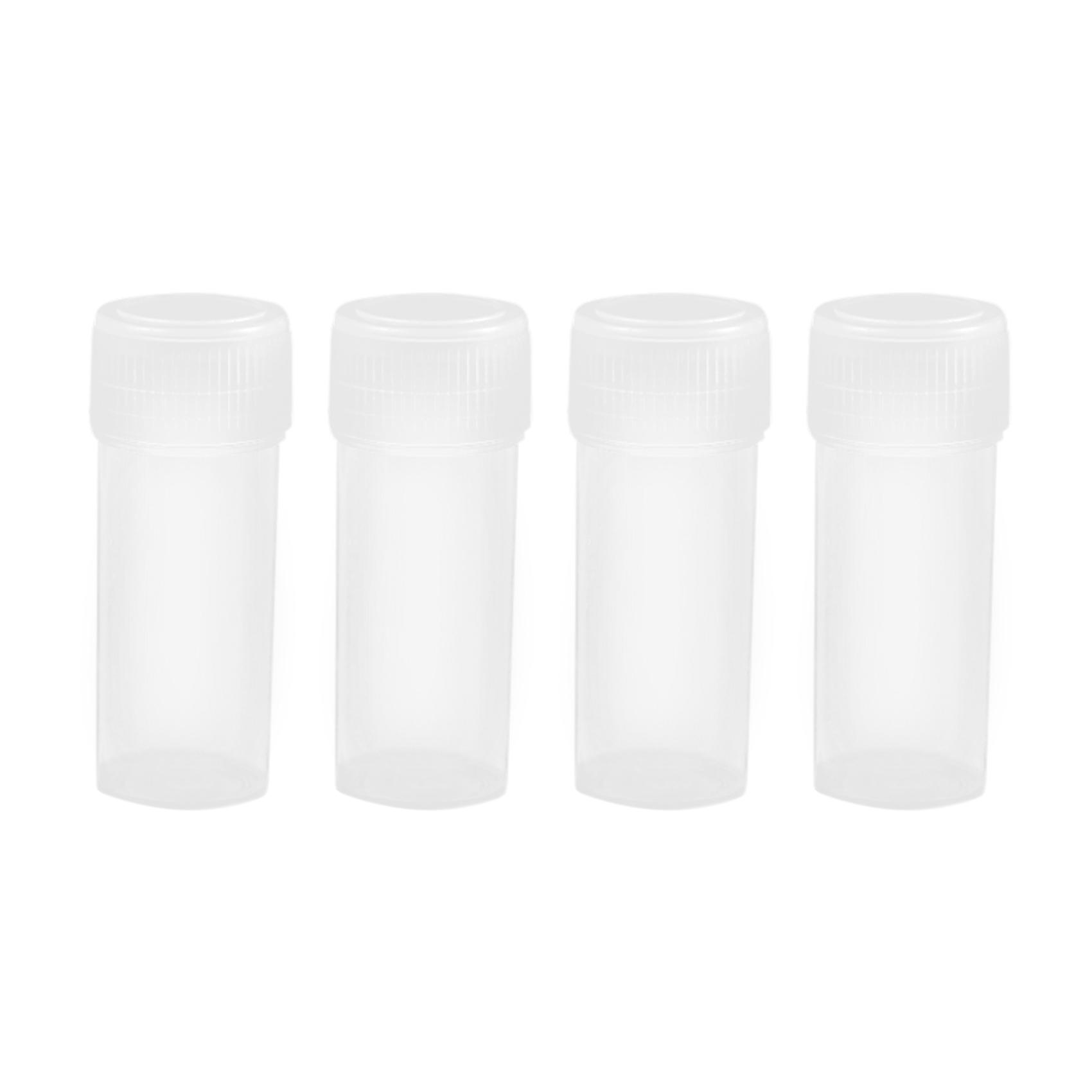 200 Pcs 5Ml Plastic Sample Bottles Potable Mini Clear Storage Case Vial Storage Container