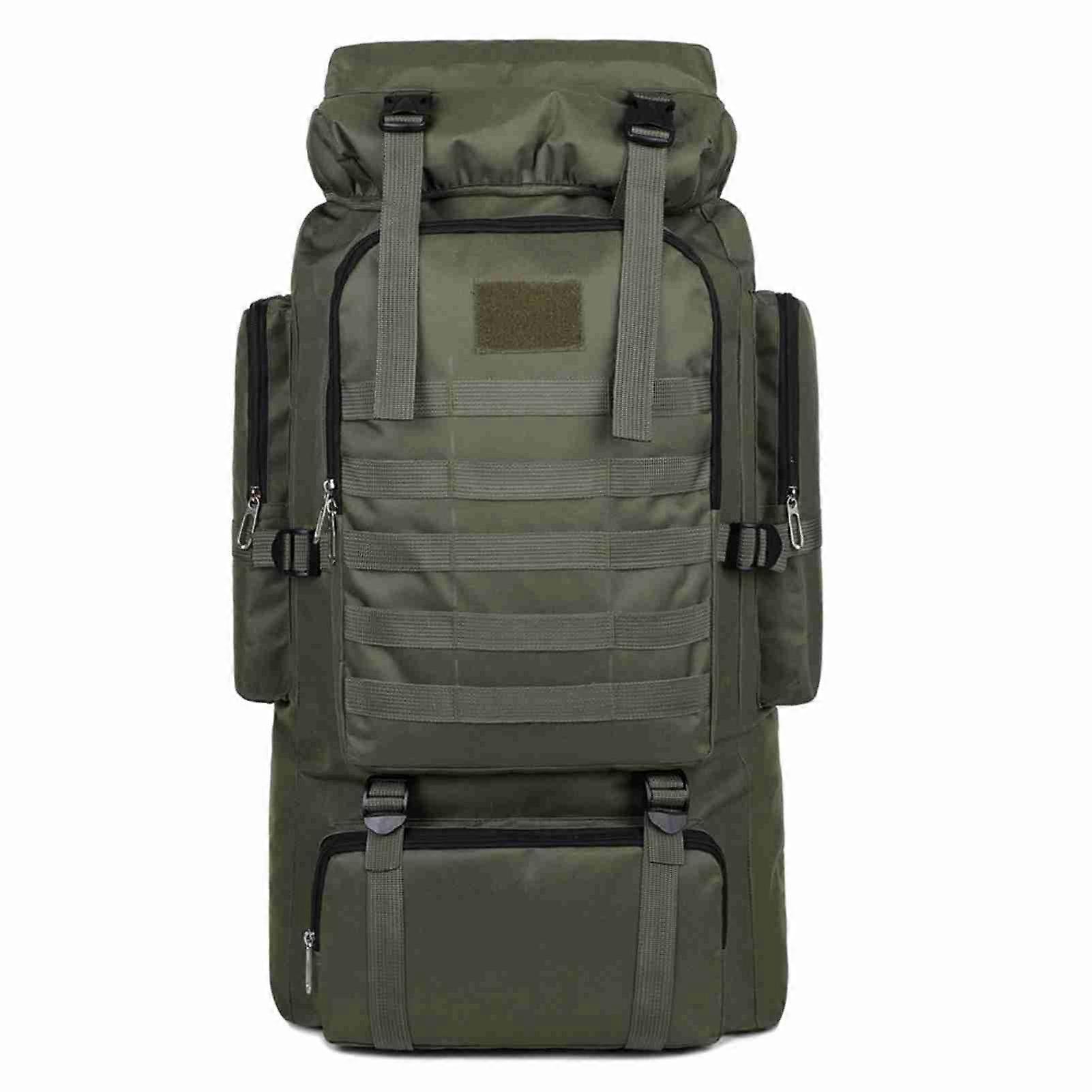 Large Capacity Hiking Backpack Outdoor Camping Rucksack Canvas Trekking Backpack