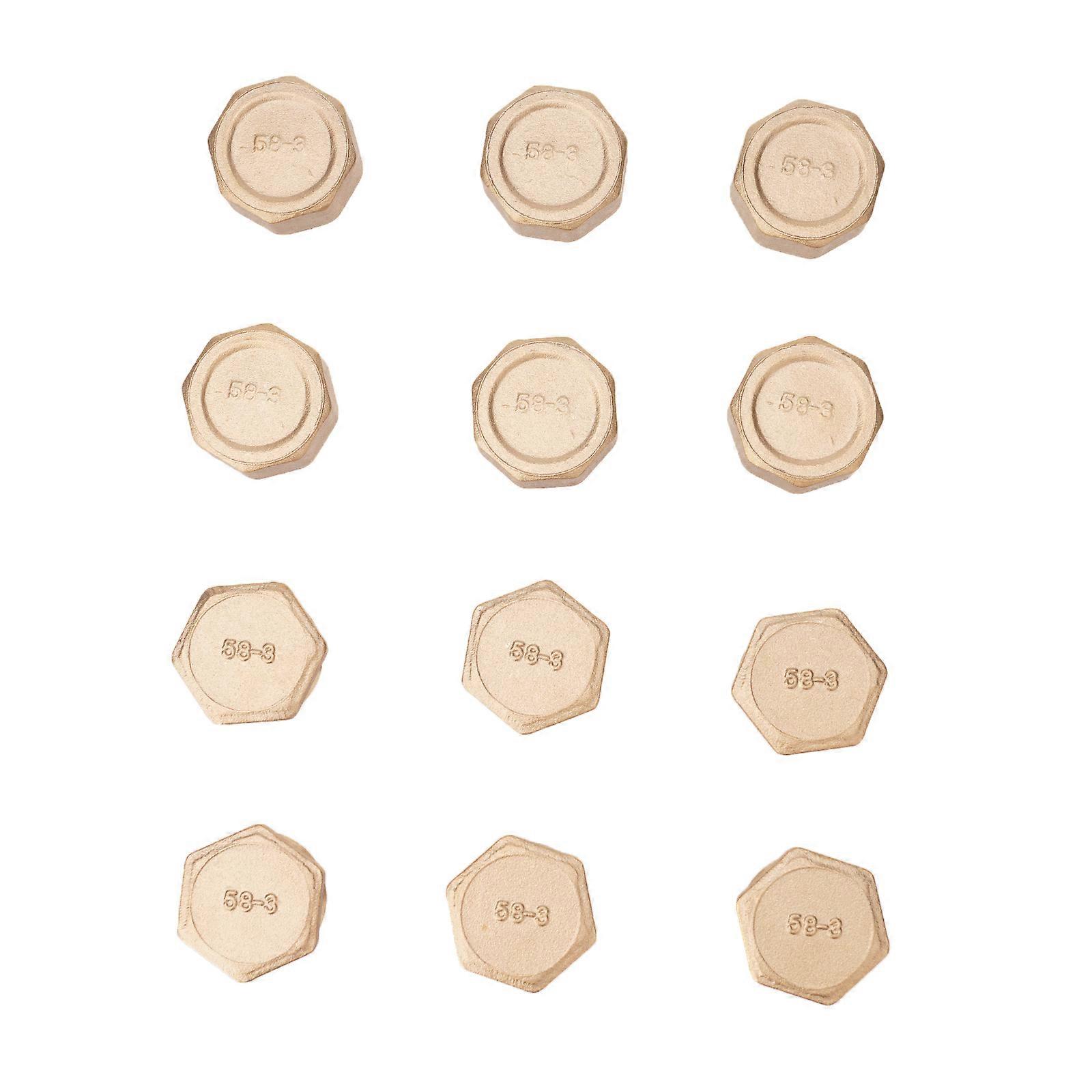 Upgraded Threaded Pipe Stoppers Blanking Plug Threaded Pipe Closures Sealing Solution 12pcs/set for Water Connectors