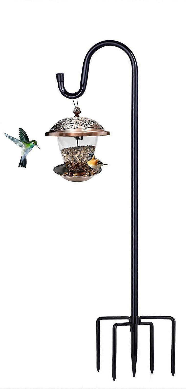 1 Pack Shepherd Hooks for Hanging and Lantern Hummingbird Feeder 62 Inch