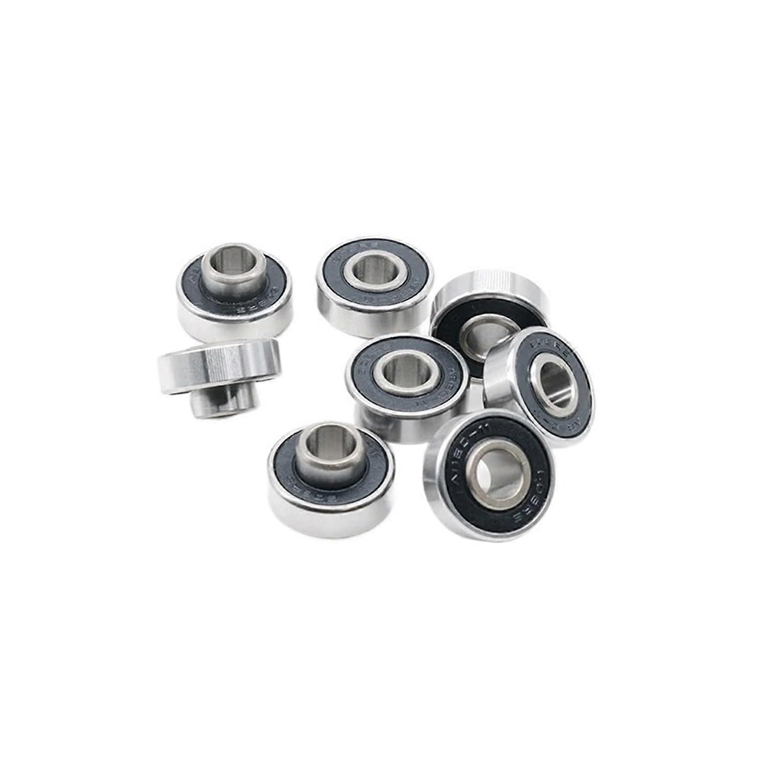 608RS Skateboard Bearings 8x22x7mm ABEC9 with Integrated Spacer for Longboard and Double Rocker Boards - 8PCS Set