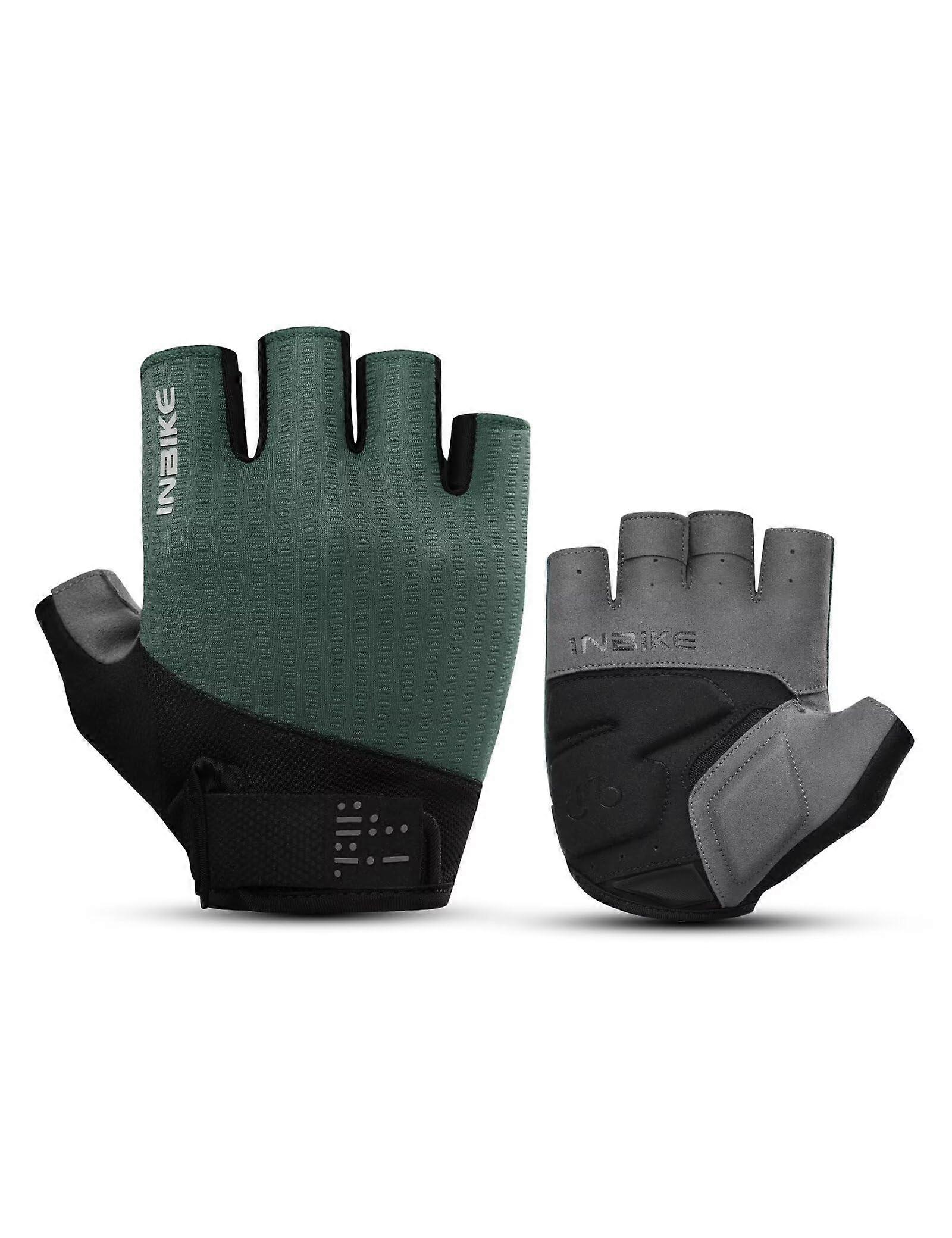Inbike Bicycle Gloves For Men, Shock-Absorbing Memory Gel Pillow Padding, Road Bike Gloves