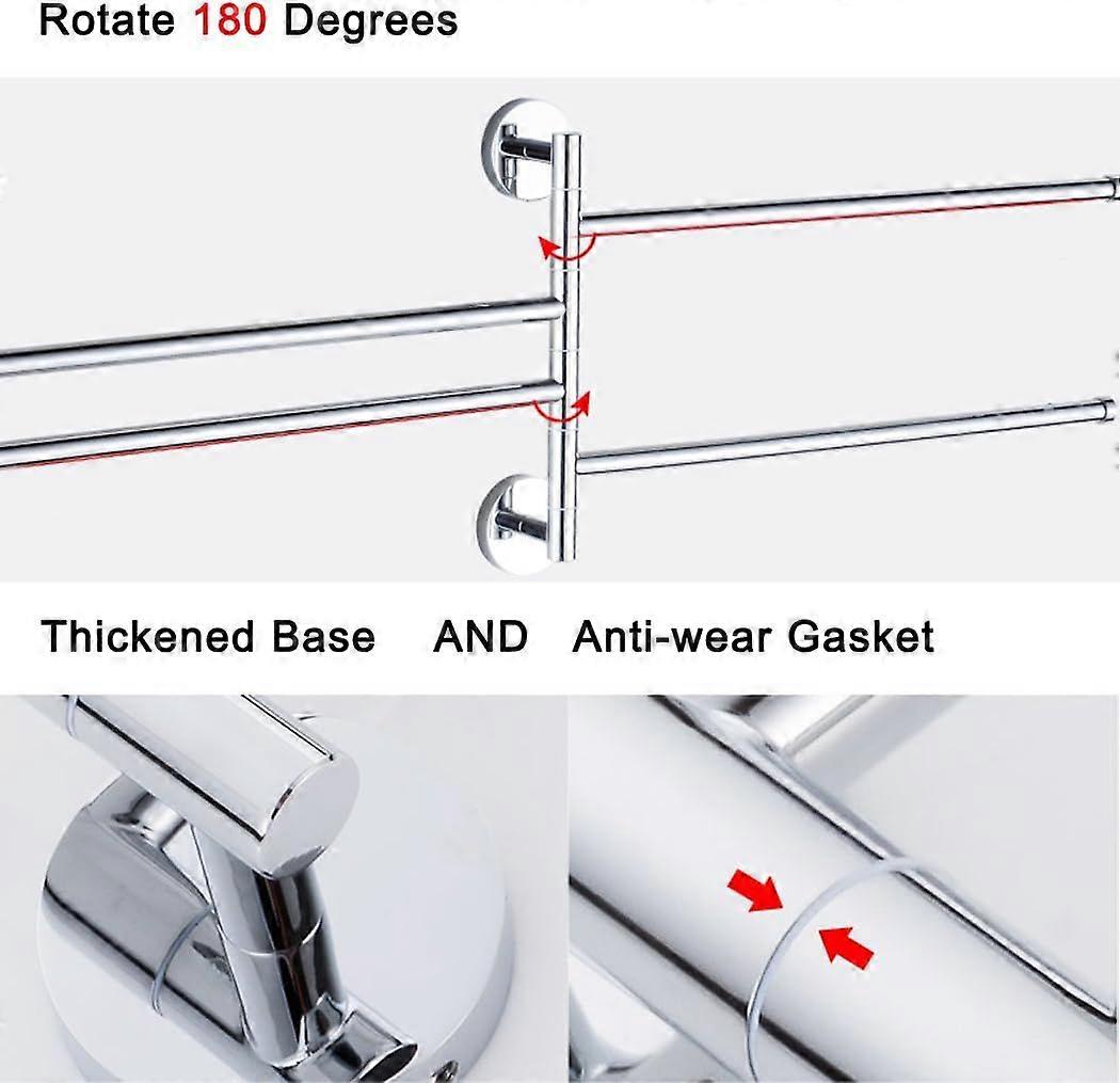 Stainless Steel Bath Rack Wall Mounted Towel Rack