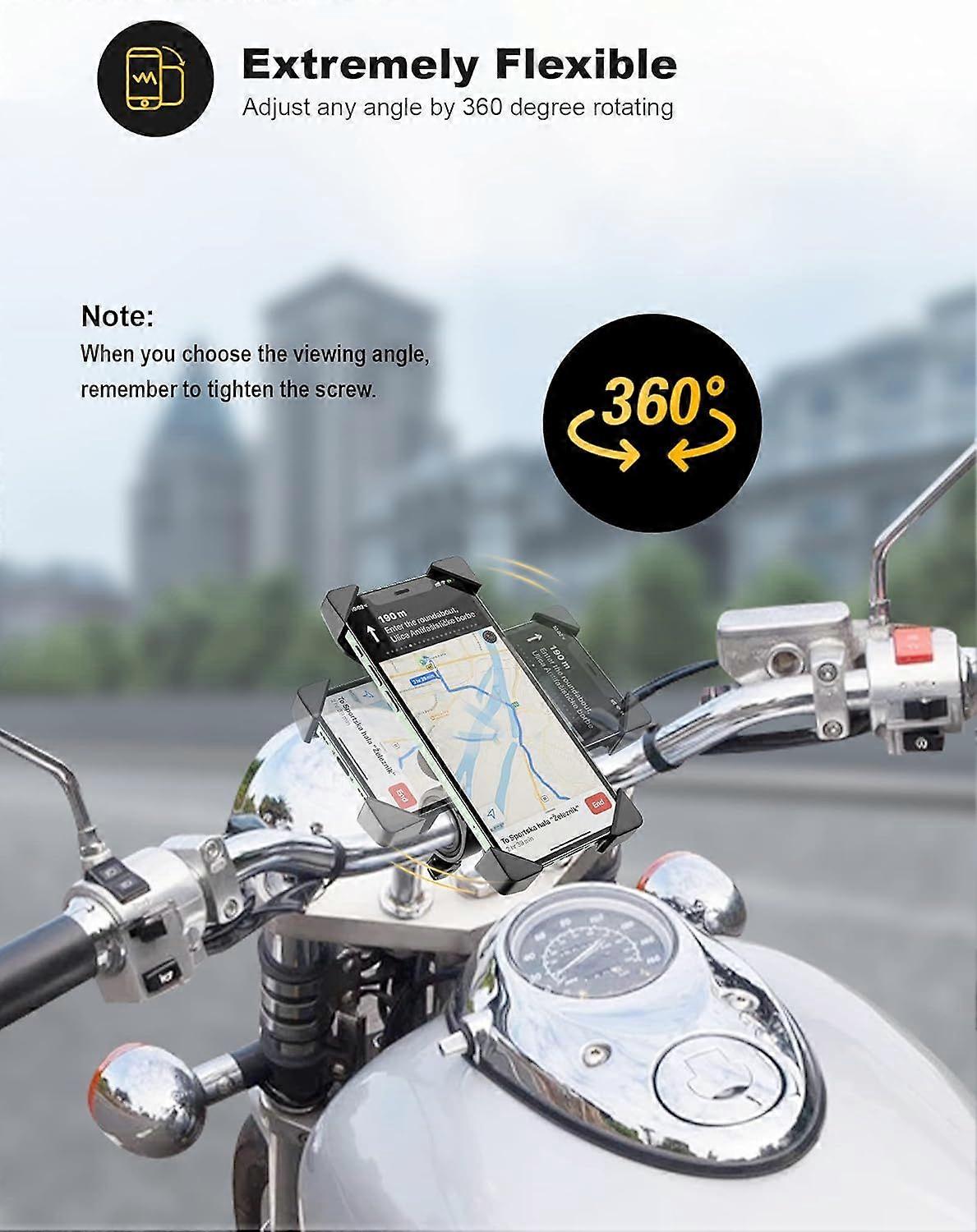 Universal motorcycle mobile phone support
