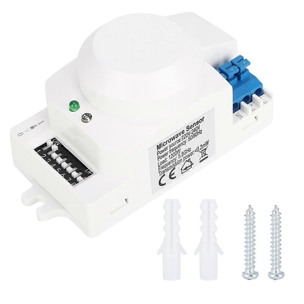 SK-600 360° Microwave Radar Sensor Body Motion Detector Light Switch Automatic Inductor