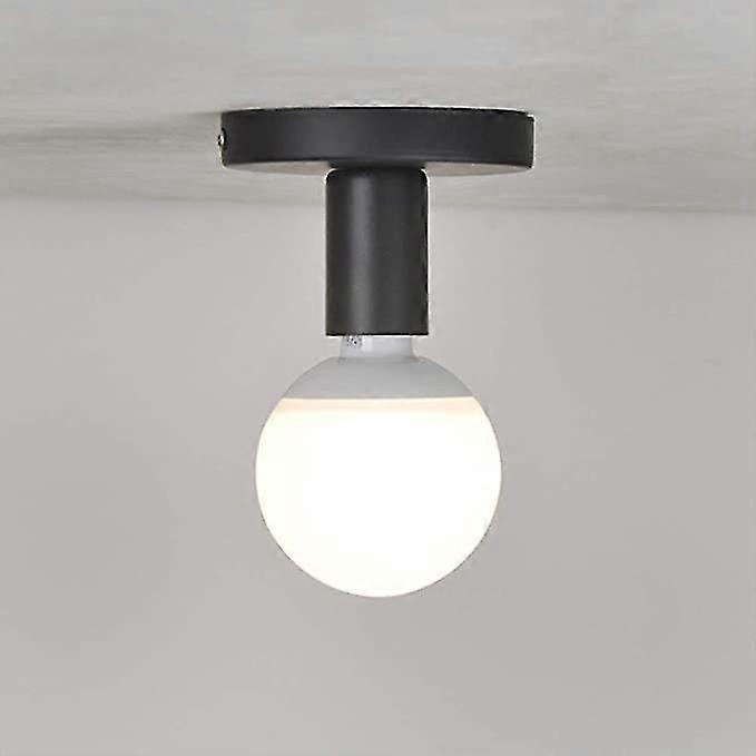 Starlight-e27 Metal Light Bulb Socket E27 Lamp Socket Holder Lamp Base Holder E27 Socket Wall Mounted Ceiling Lamp For Ring Ceiling Hallway Bedroom Di