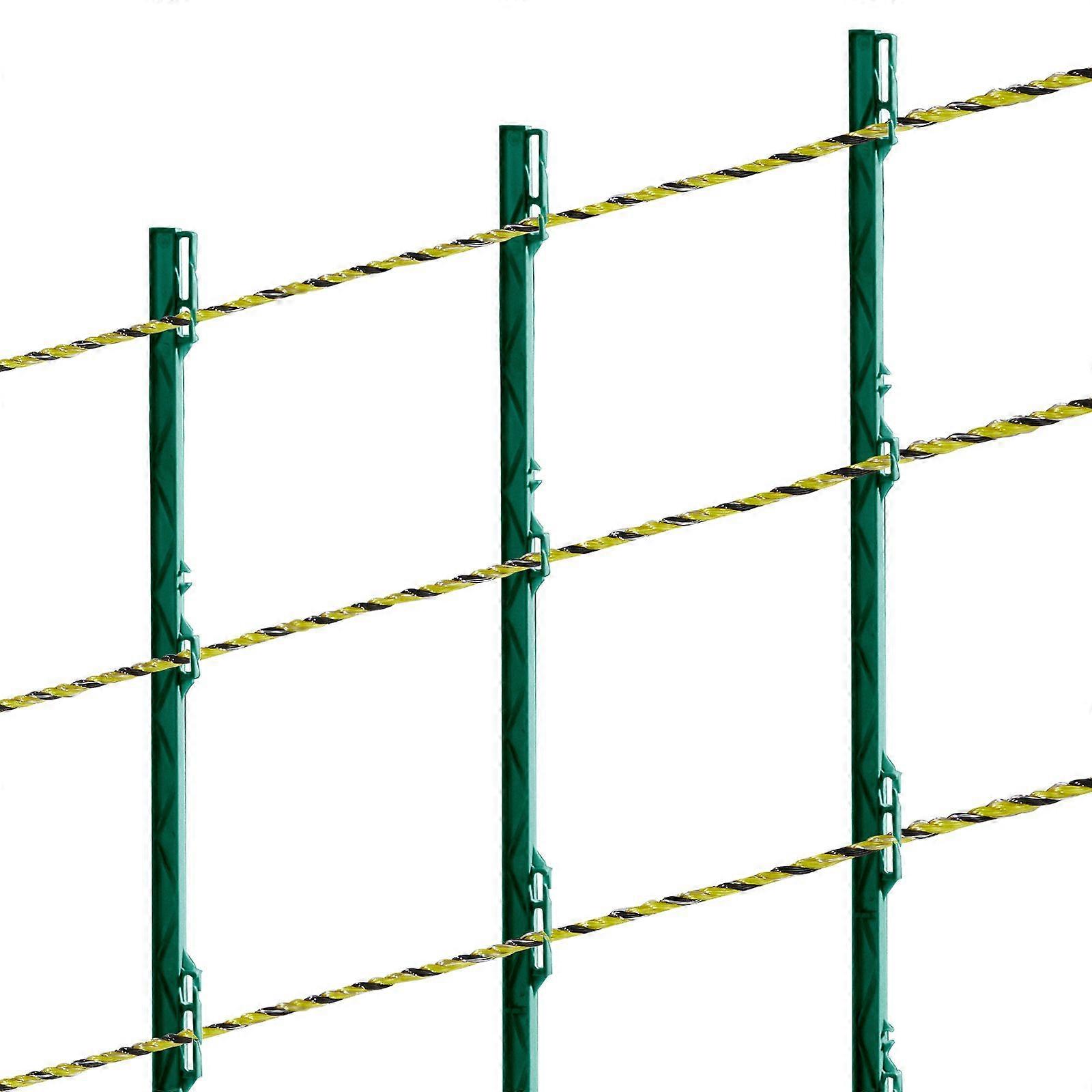 Elektrisk gjerdetråd, 3366Ft 1026M polywire, 1/8" diameter 6 rustfrie ståltråder for pålitelig ledningsevne og UV, rustmotstand