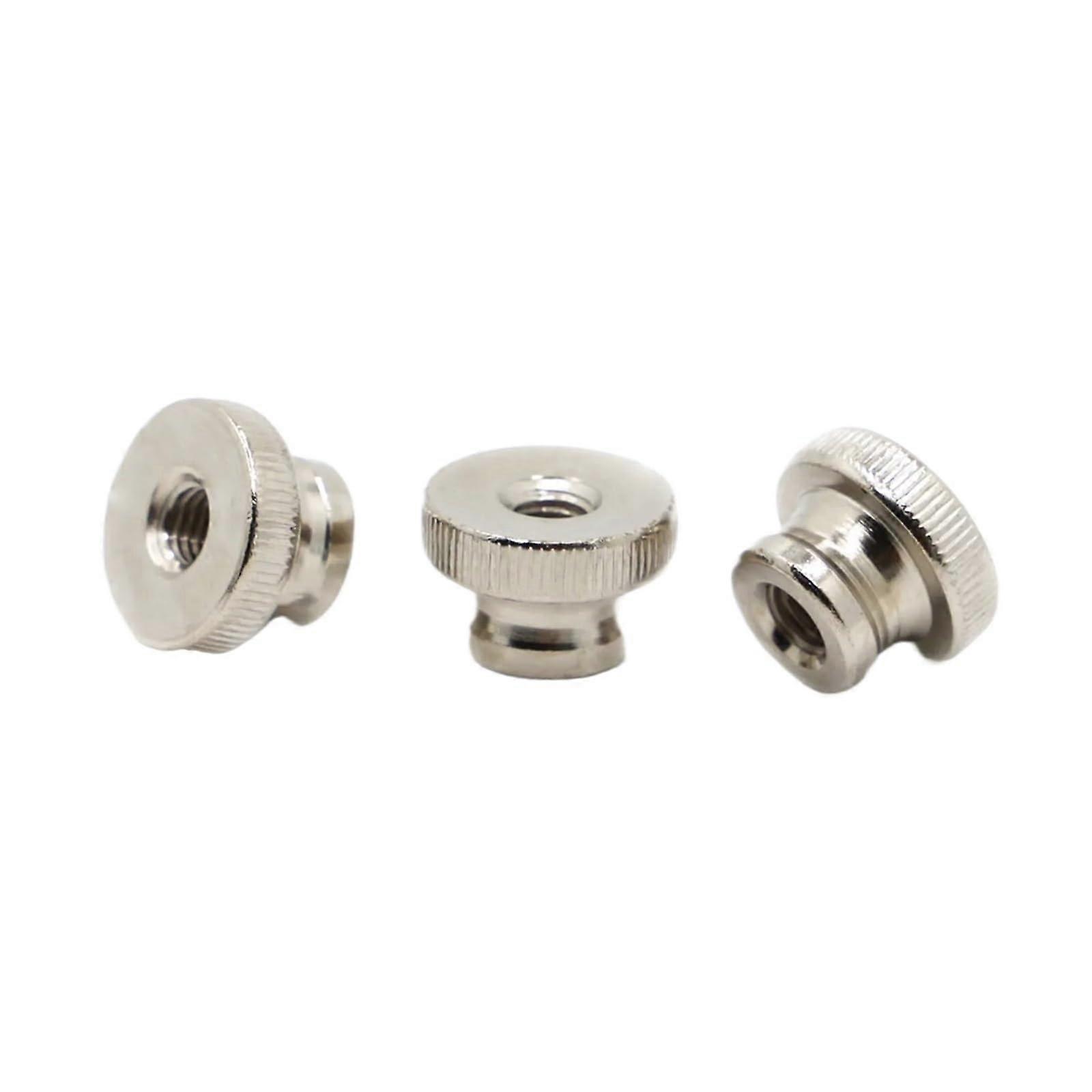Nickel Steel Hand Nuts Tall Knurled Thumb Nuts M3 M4 M5 M6 M8 M10 Blind Hole Compatibility