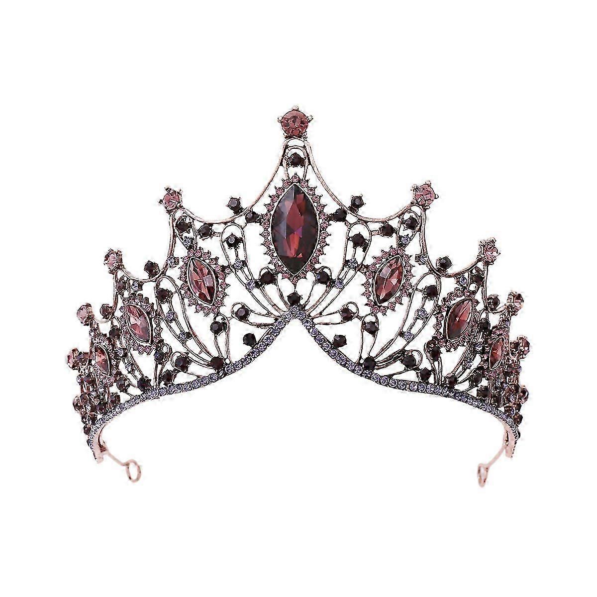 Vintage μπαρόκ νυφικά στέμματα Crystal Princess Crown Νυφικό στρας Tiara Wedding Crown Headband για τη νύφη Γυναίκες Prom Καλλιστεία & My