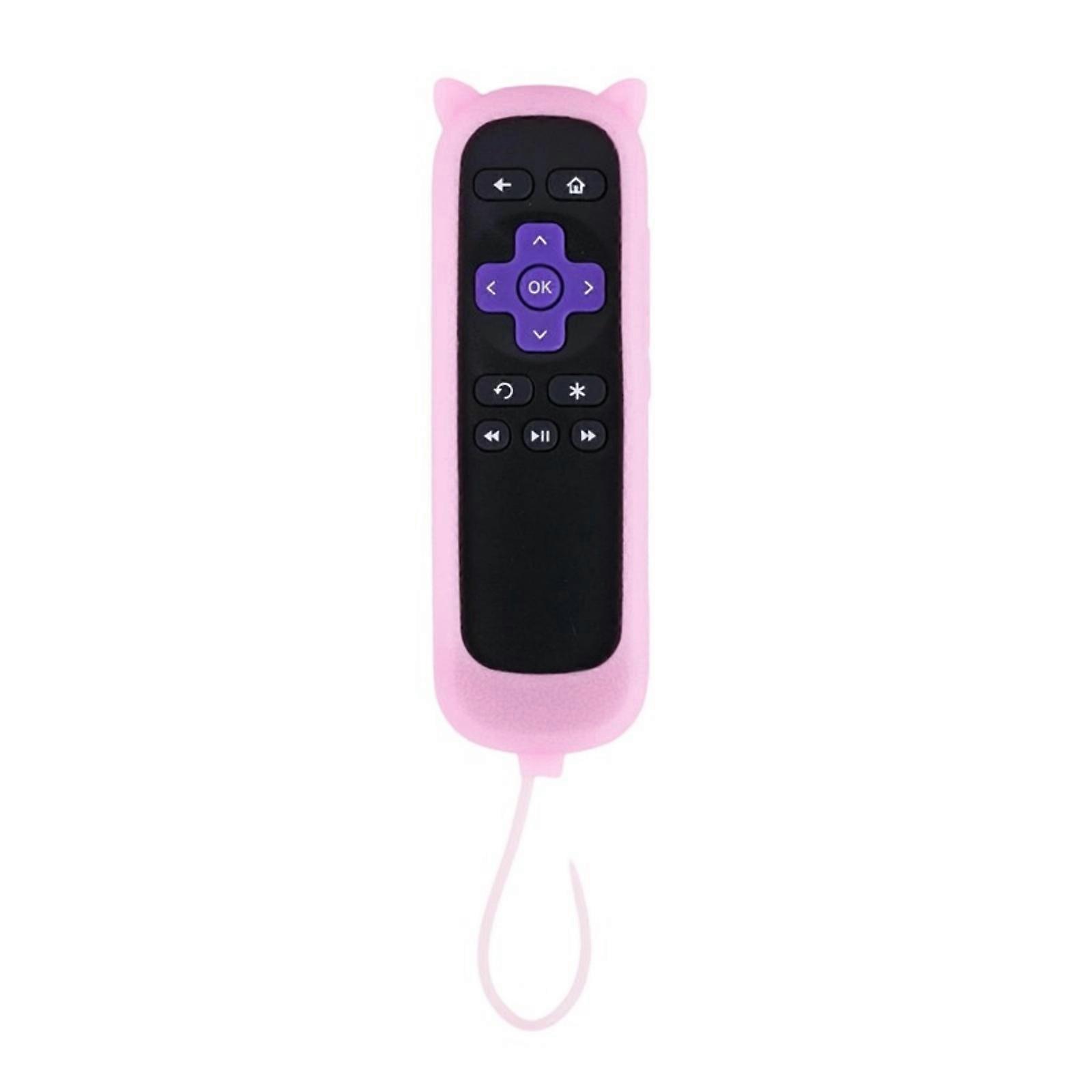 Glowing in Dark Silicone Protective Cover for Roku2 TV Remote Universal Controller Sleeve Skin Night Use Luminous powder