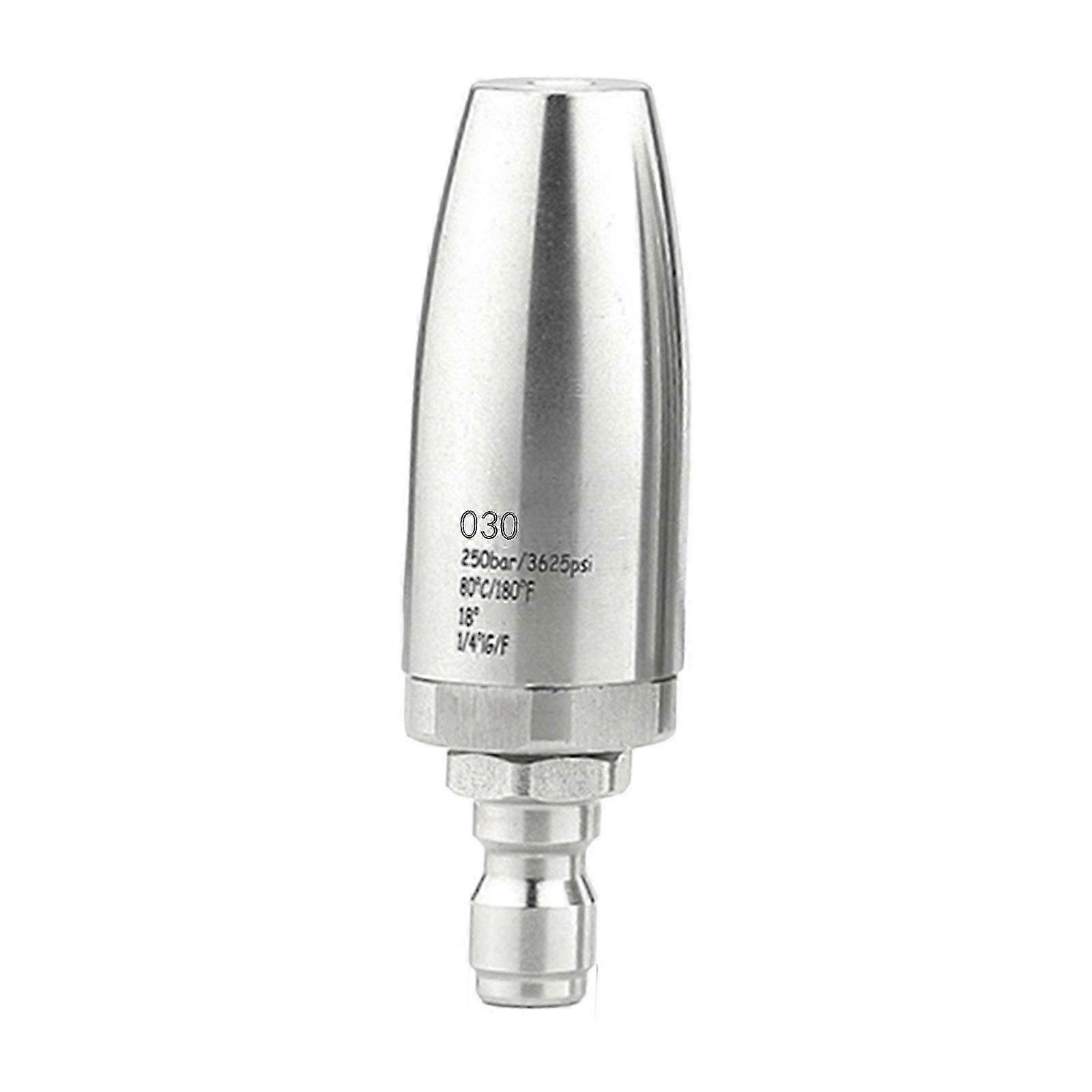 Rotating Turbo Nozzle for Pressure Washer 1/4" Quick Connect, Stainless Steel High Pressure 3625PSI Accessory