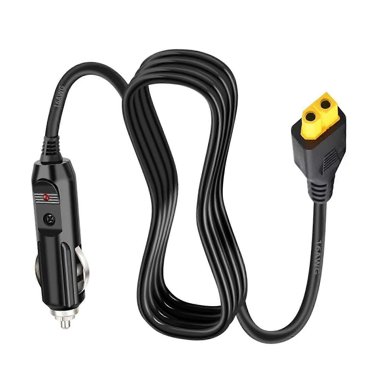 12V/24V Car Power Extension Cable with XT60 Plug for Portable Energy Needs in Camping and Exploration Activity Multicolor
