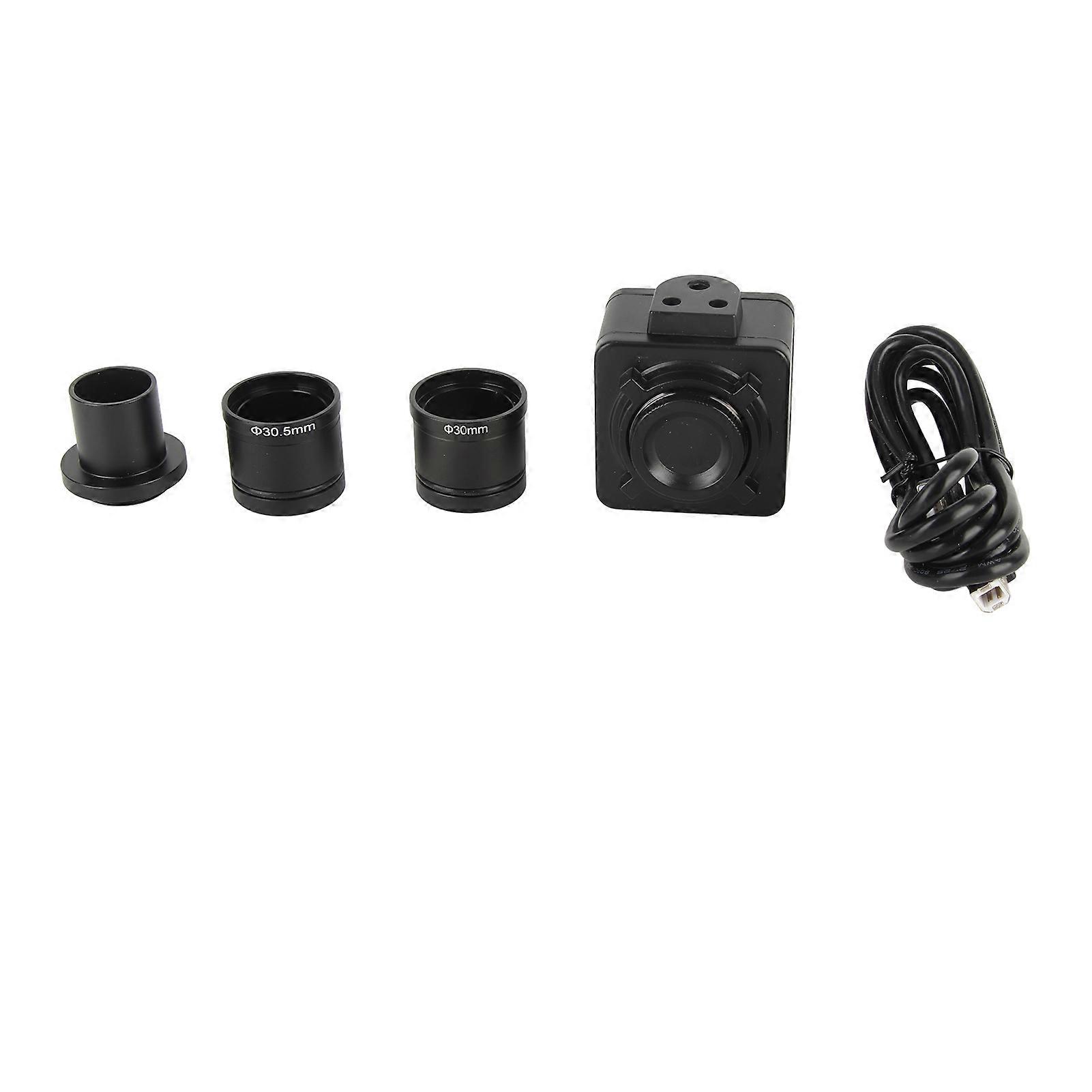 Microscope Camera USB HD CMOS Digital Electronic Eyepiece Camera with Mount Adapter 5MP
