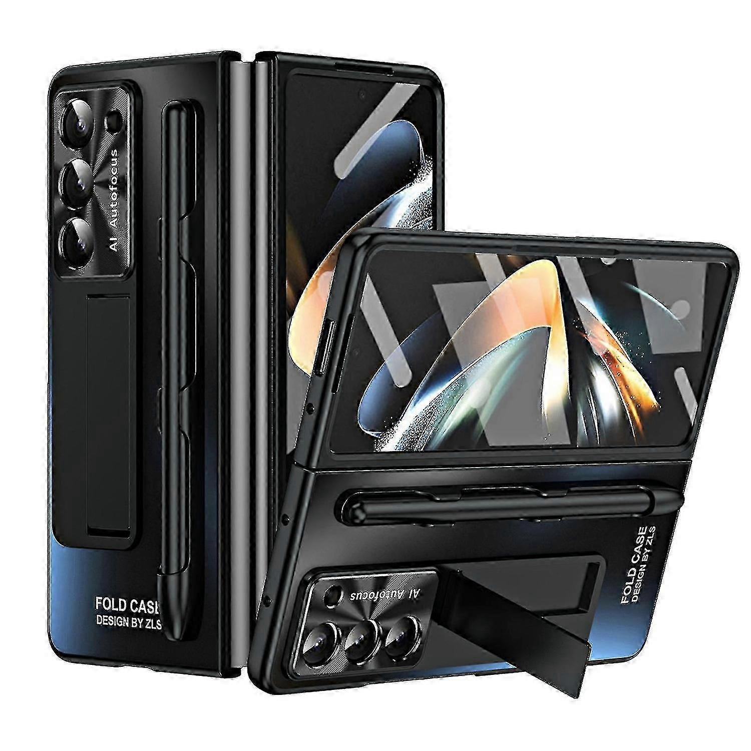 Galaxy Z Fold 5 Case With S Pen And S Pen Slot, Built-in Screen Protector And Kickstand For Samsung